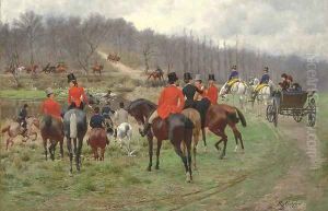 The Stag Hunt by Jean Richard Goubie