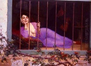 L' Odalisque by Edmond Comte de Grimberghe