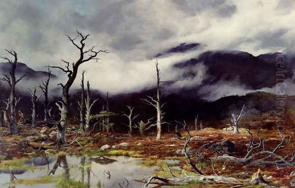 Forlorn Landscape In The Fog - view 1