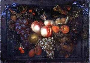 Still Life of Fruit in a Stone Niche by Jan Pauwel Gillemans The Elder