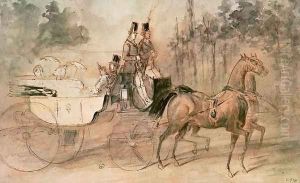 Promenade au Bois by Constantin Guys