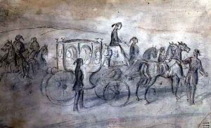 The Sultans Carriage by Constantin Guys
