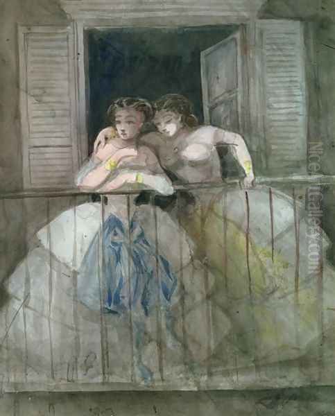 Girls on the Balcony - view 1