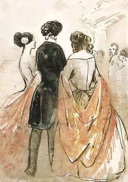 Elegant company at a ball - view 1