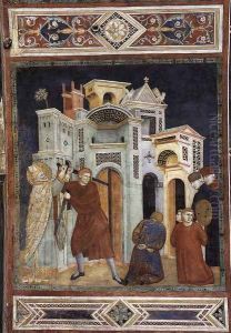St Nicholas Saving Three Innocents from Decapitation 1300-01