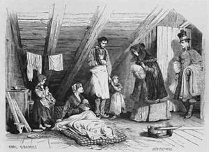 Visiting the poor by Karl Girardet