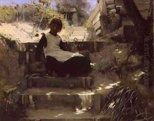 The Gardeners Daughter by Norman Garstin