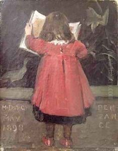 Portrait of the Artists daughter Alethea Garstin by Norman Garstin