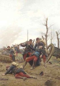 The Fallen Comrade by Paul Louis Narcisse Grolleron