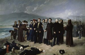 Execution of Jose Maria de Torrijos y Uriarte 1791-1831 and his Companions in 1831 by Antonio Gisbert