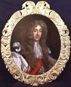 Portrait of James II 1633-1701 in Garter robes