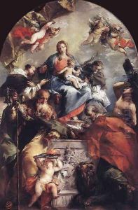 Madonna and Child with Saints 1746-48 by Giovanni Antonio Guardi