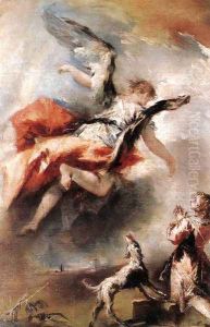 The Angel Appears to Tobias c. 1750 by Giovanni Antonio Guardi