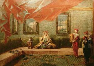 A Greek Favourite in the Harem by Giovanni Antonio Guardi