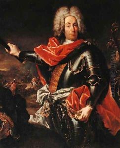 Portrait of Marshal Mattia von Schulemburg by Giovanni Antonio Guardi