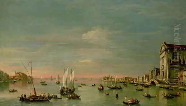 The Canal della Giudecca with the Church of Gesuati - view 1