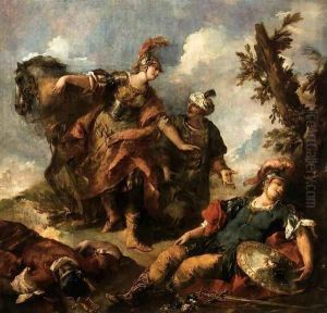 Herminia and Vaprino Find the Wounded Tancred