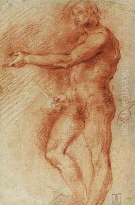 Study of a standing nude by Giovanni Antonio Guardi