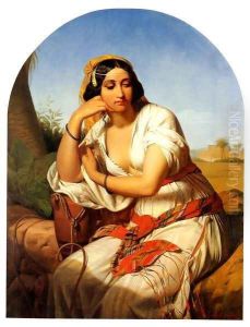 A Young Oriental Woman by Godfried Guffens