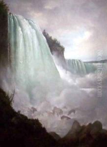Horseshoe Falls from below the High Bank by Gustavus Grunewald