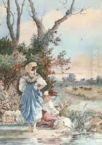 Watching the hunt go by by Belisario Gioja