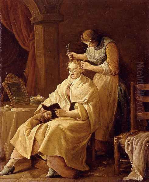 A Lady At Her Toilet - view 1