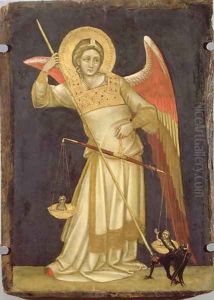 Angel Weighing a Soul by Ridolfo di Arpo Guariento
