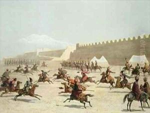 Kurdish and Tatar Warriors at Sadar Abbat Armenia Kurdish and Tatar Warriors at Sadar Abbat Armenia