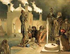 Ateseh Gah Indians Devoted to the Cult of Fire Baku