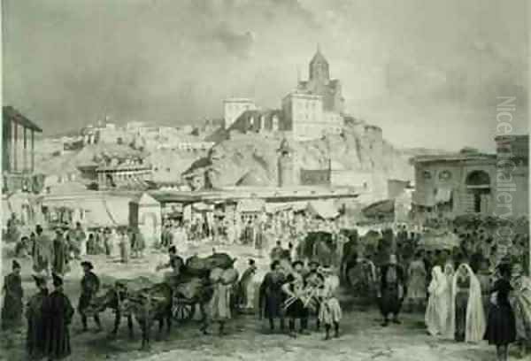 The Bazaar in Maidan Square Tiflis Georgia - view 1