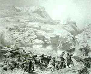 Soulak Pass at Akhati Dagestan by Grigori Grigorevich Gagarin