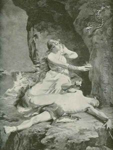 Loki and Sigyn by Carl Gebhardt