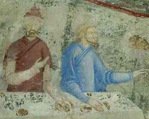 The Feast of Herod detail from the chapel of St Jean The Feast of Herod detail from the chapel of St Jean