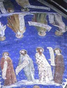 The Prophets Job Isaiah Jeremiah Solomon Moses Ezekiel David and Enoch from La Salle de la Grande Audience The Audience Chamber