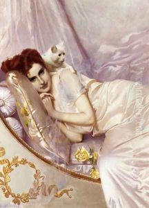 In The Boudoir by H. Guerault