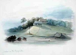 Station on the Essiquibo British Guyana by Edward Angelo Goodall