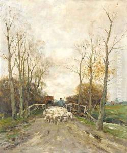 Bringing the Sheep Home by Charles Paul Gruppe