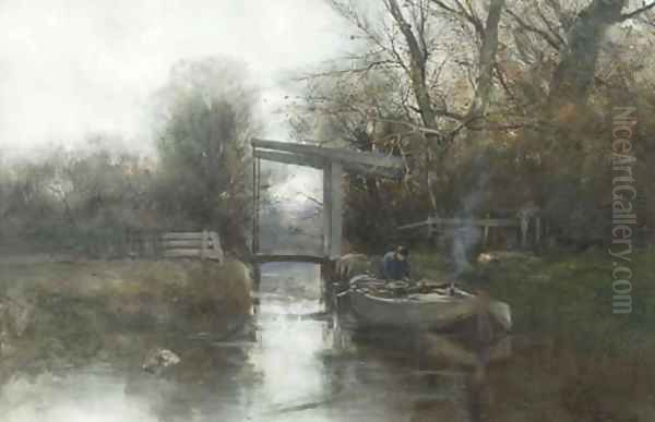 A misty morning in autumn - view 1