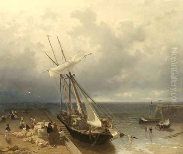 Bringing the merchandise to shore - view 1