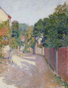 Village Lane by Spencer Frederick Gore