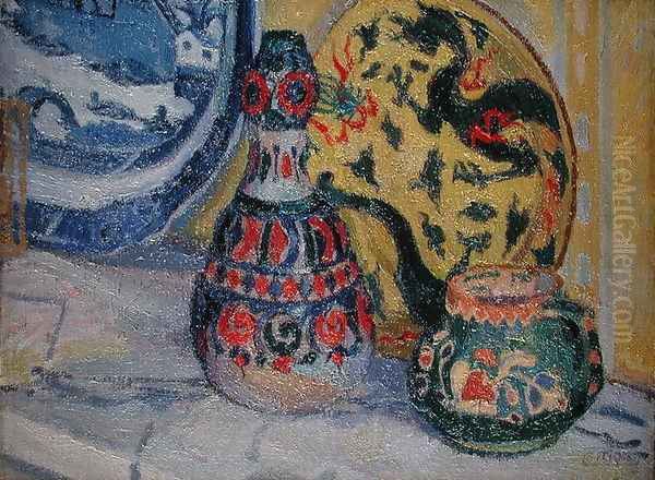 Still life with Oriental figures - view 1