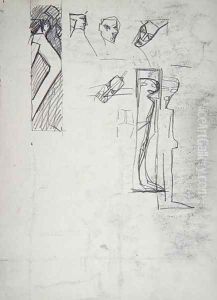 Study for a Decorative Panel Geometric Figures for the Cave of the Golden Calf by Spencer Frederick Gore