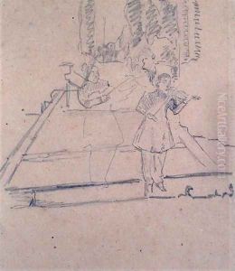 The Musicians at the Footlights by Spencer Frederick Gore