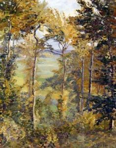 Wooded Landscape at Tibermont Neuville Les Dieppes by Spencer Frederick Gore