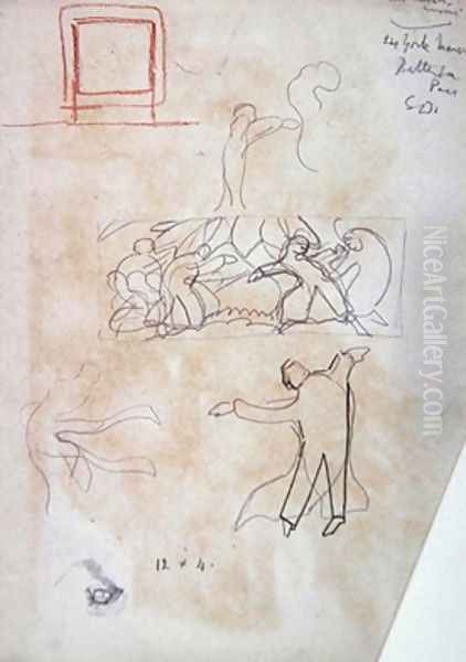Study of Dancers for the Cave of the Golden Calf - view 1