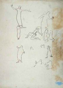 Study of Dancers for the Cave of the Golden Calf 2