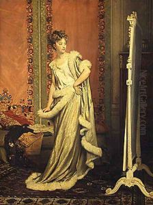 Before the Mirror 1873 by Pierre Paul Leon Glaize