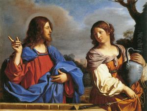 Jesus and the Samaritan Woman at the Well by Giovanni Francesco Barbieri
