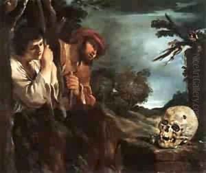 Et In Arcadia Ego 1618-22 by Giovanni Francesco Barbieri