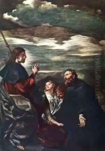 St Augustine Washing The Feet Of The Redeemer